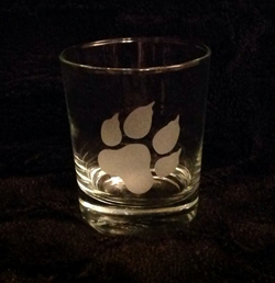 Whiskey Paw Glass